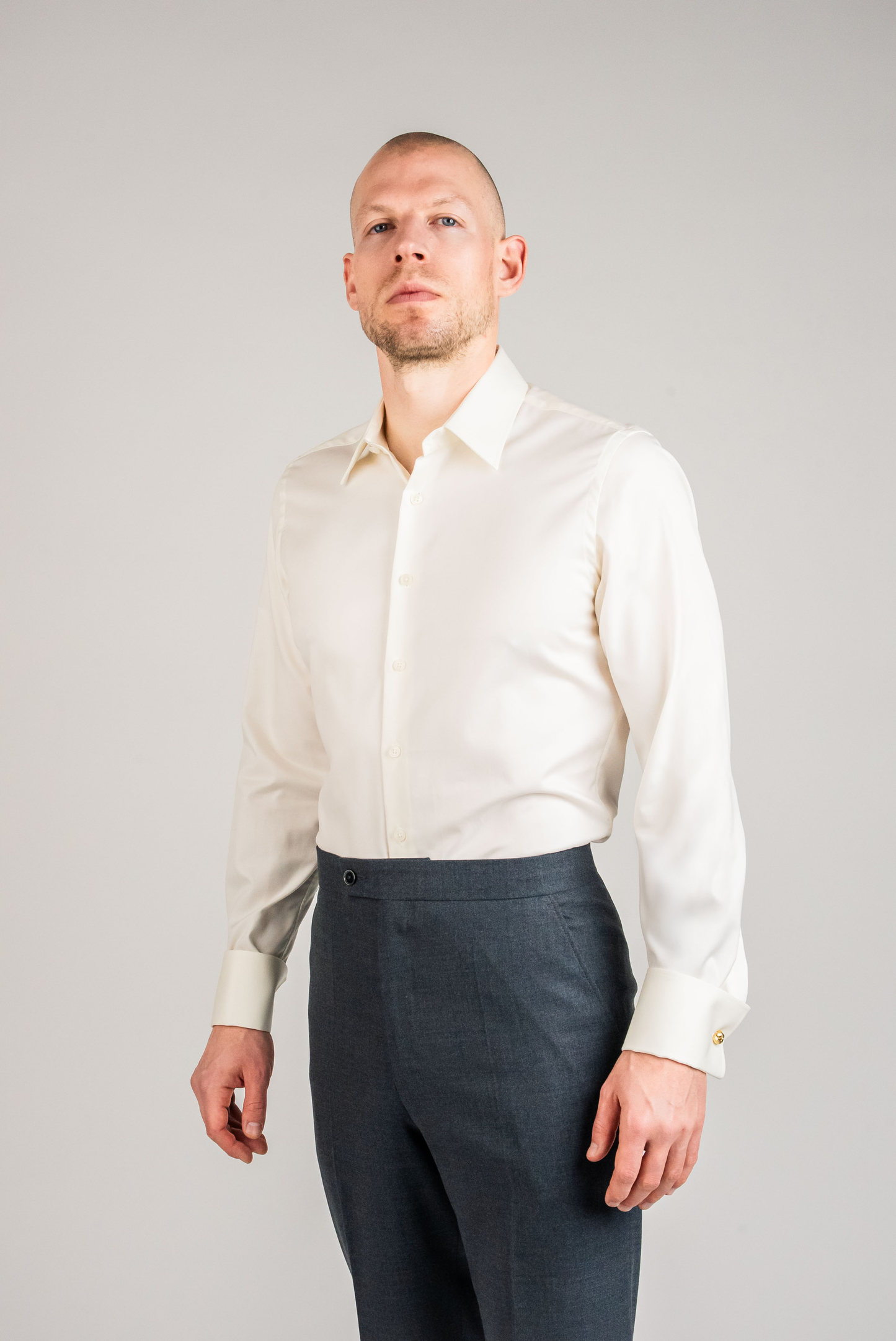 Twill Ivory Bryllupsskjorte