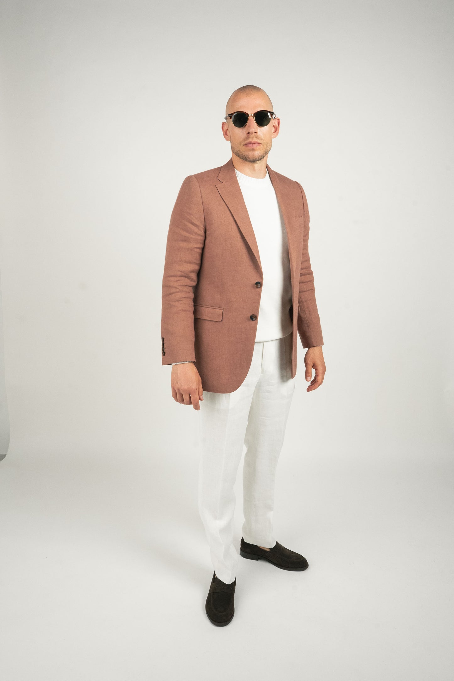 Zeya Rose Taupe Single Jakke