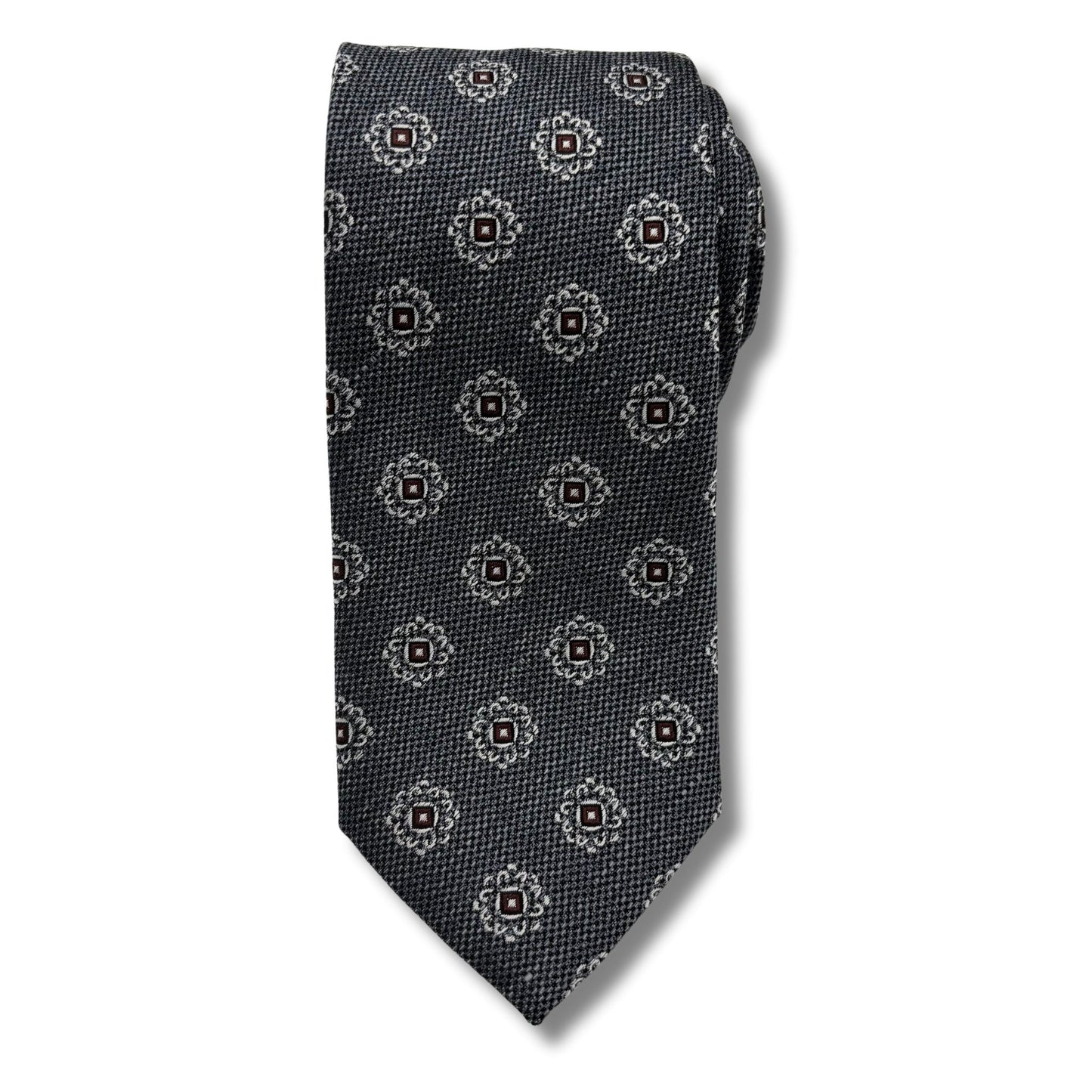 Slips, Grå med rød mønster