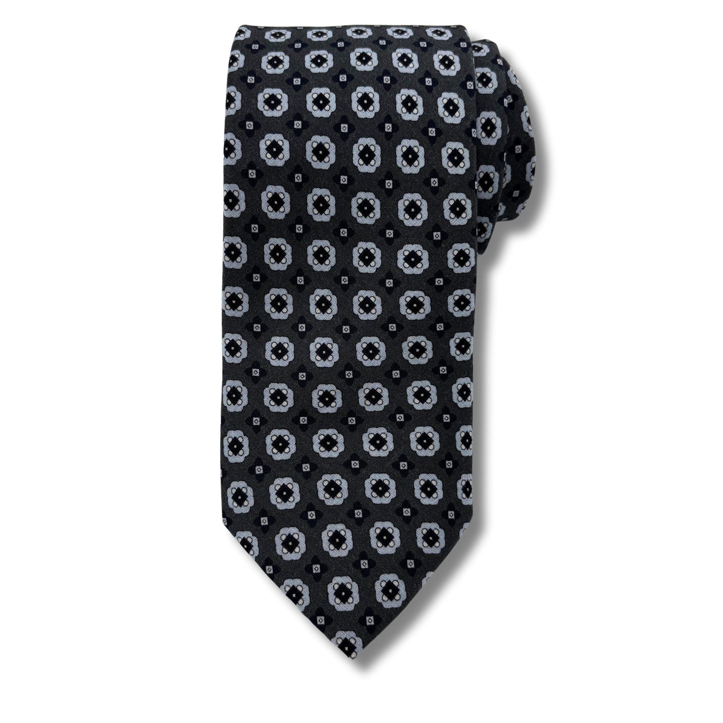 Slips, Grå med blå Mønster