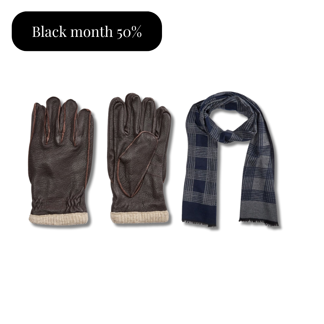 Handsker og tørklæde