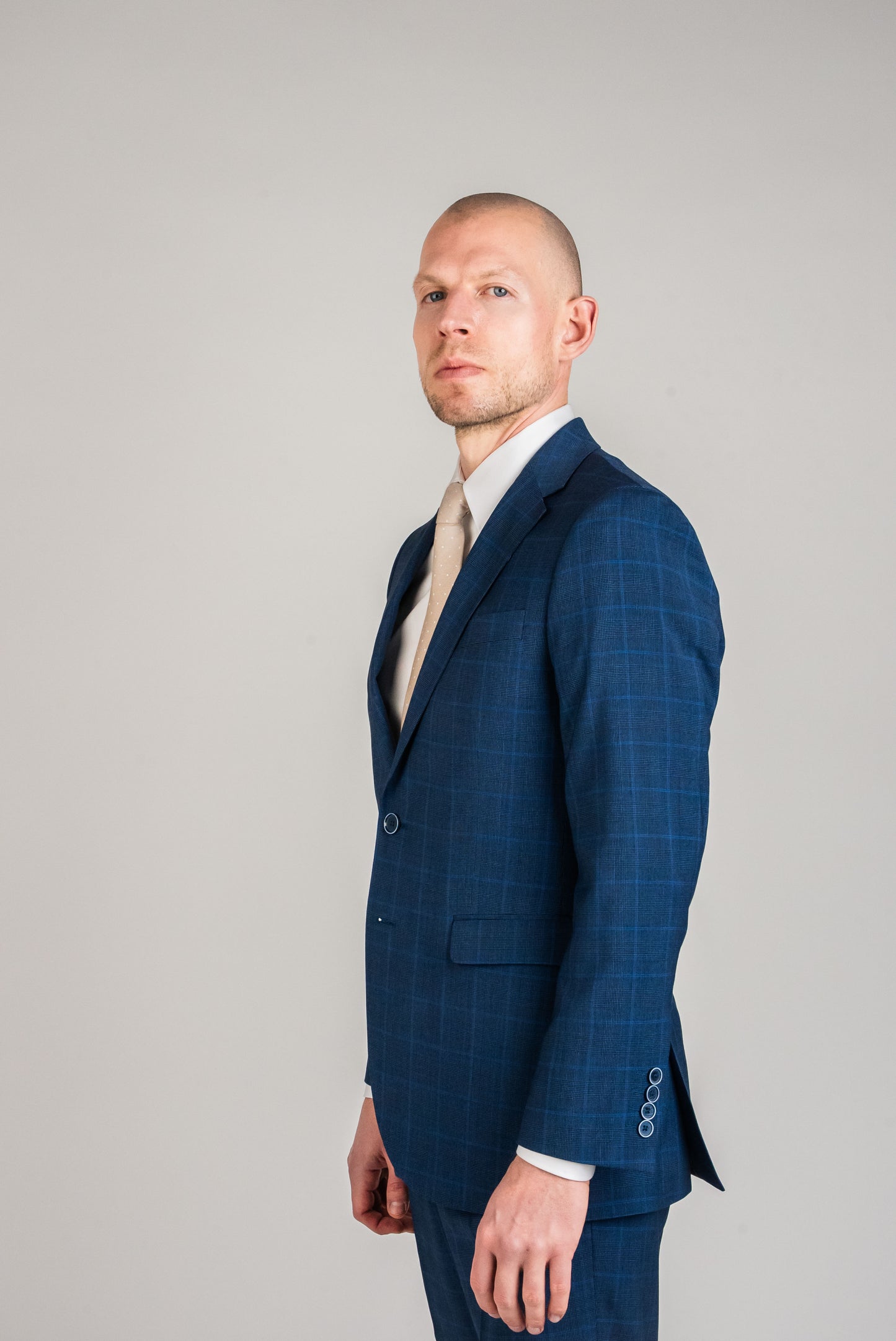 Pas Oxford Blue Single Jakke