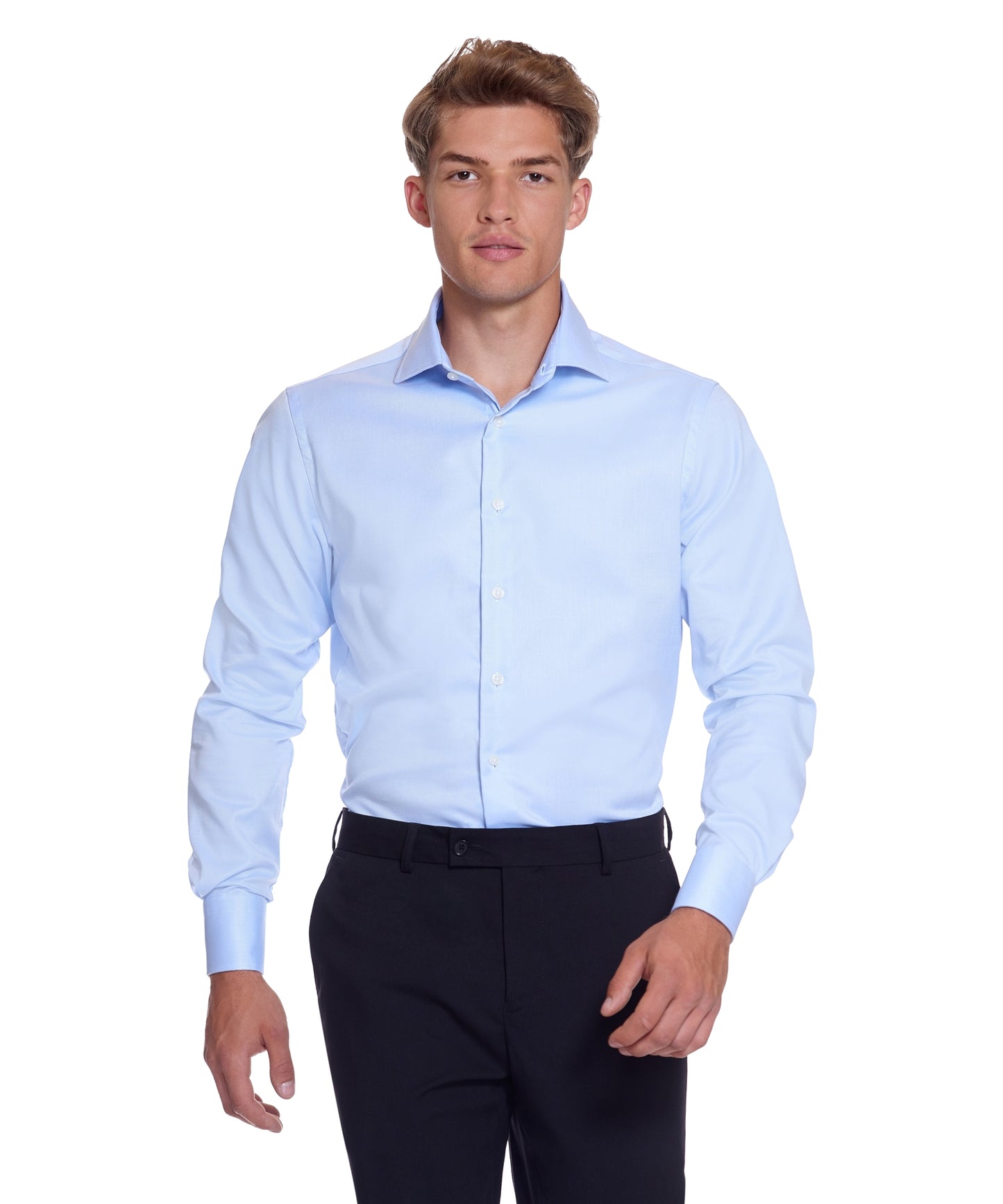 Oxford Easy Iron Light Blue Erhverv