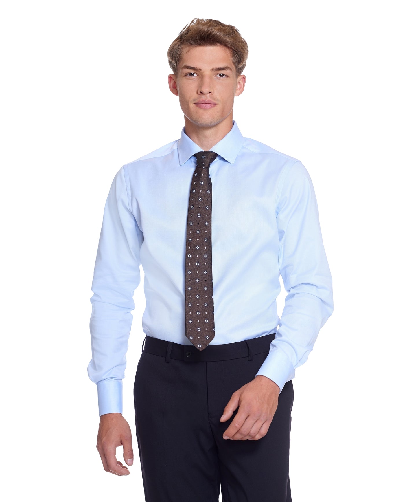 Oxford Easy Iron Light Blue Erhverv