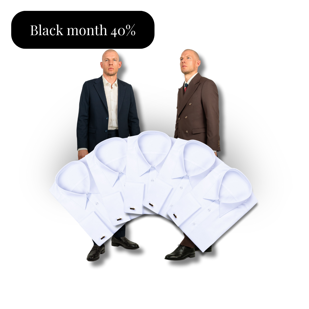 5x skjorte og 2 jakkesæt