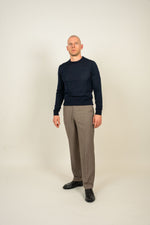 Marineblå striktrøje