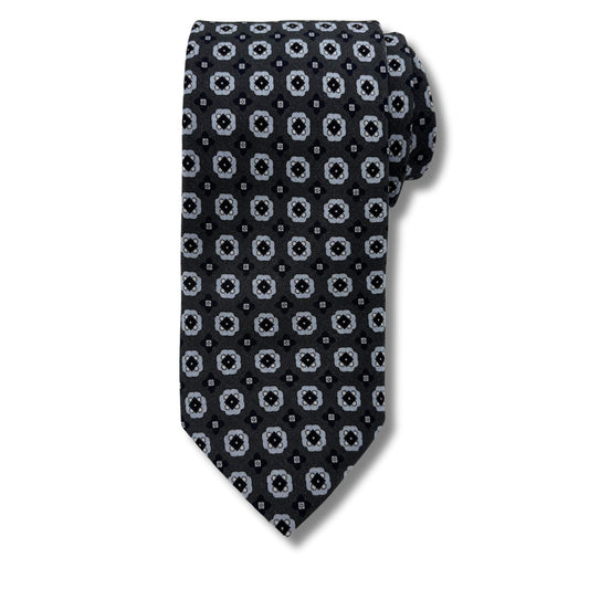 Slips, Grå med blå Mønster