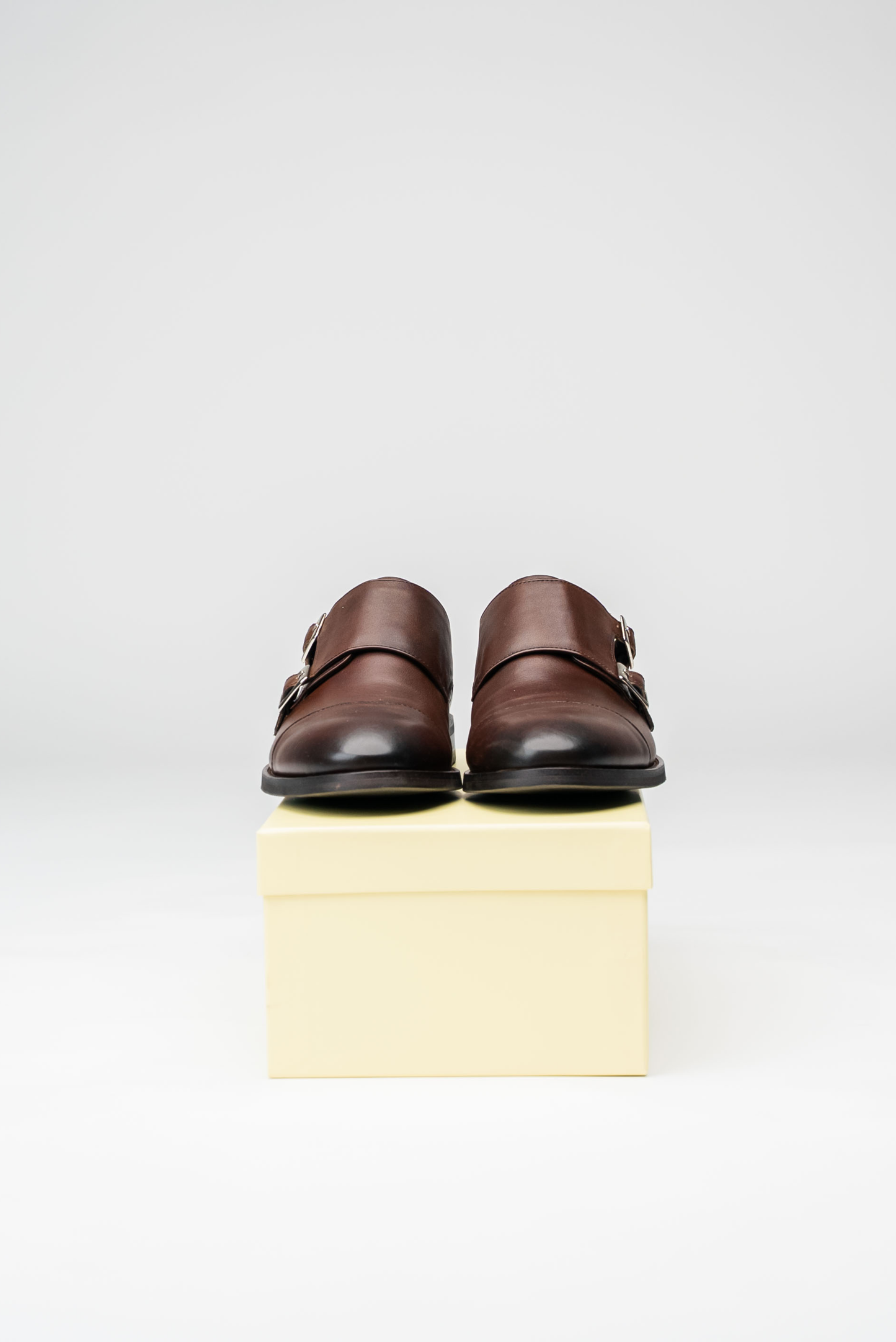 Monkstrap sko, brun
