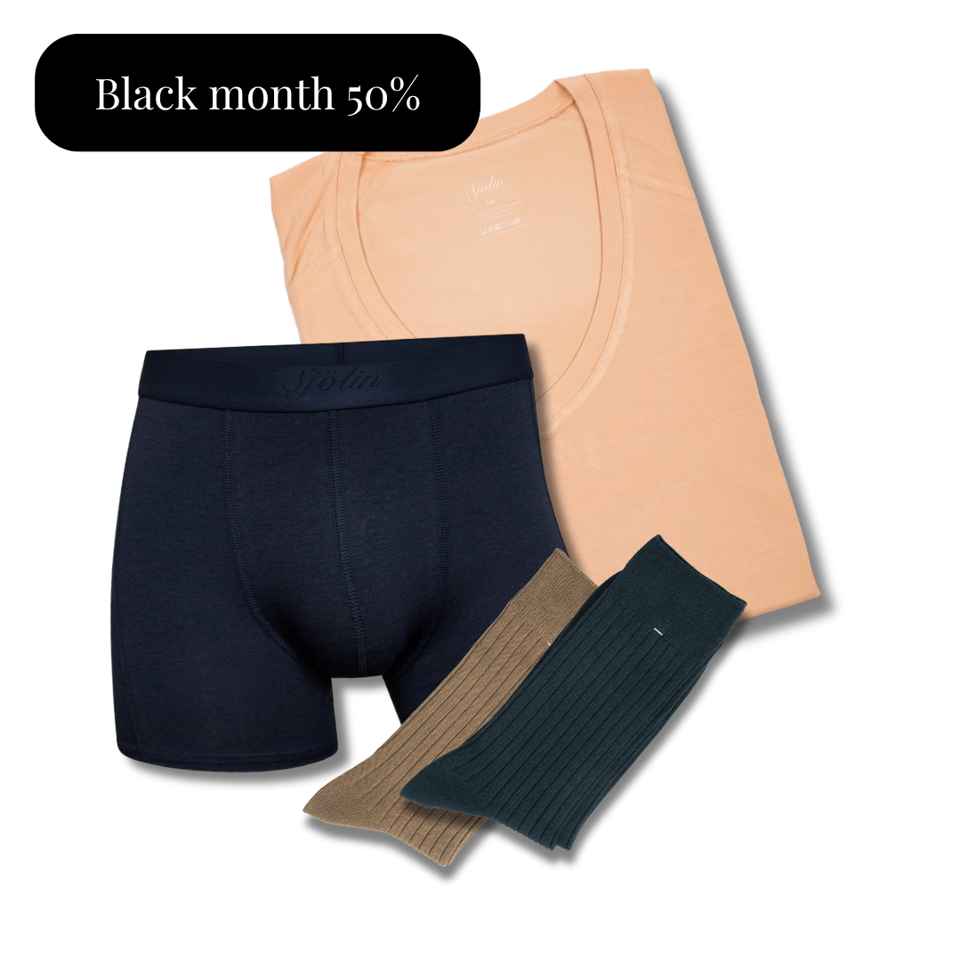 2x sokker + comfortshirt + underbuks