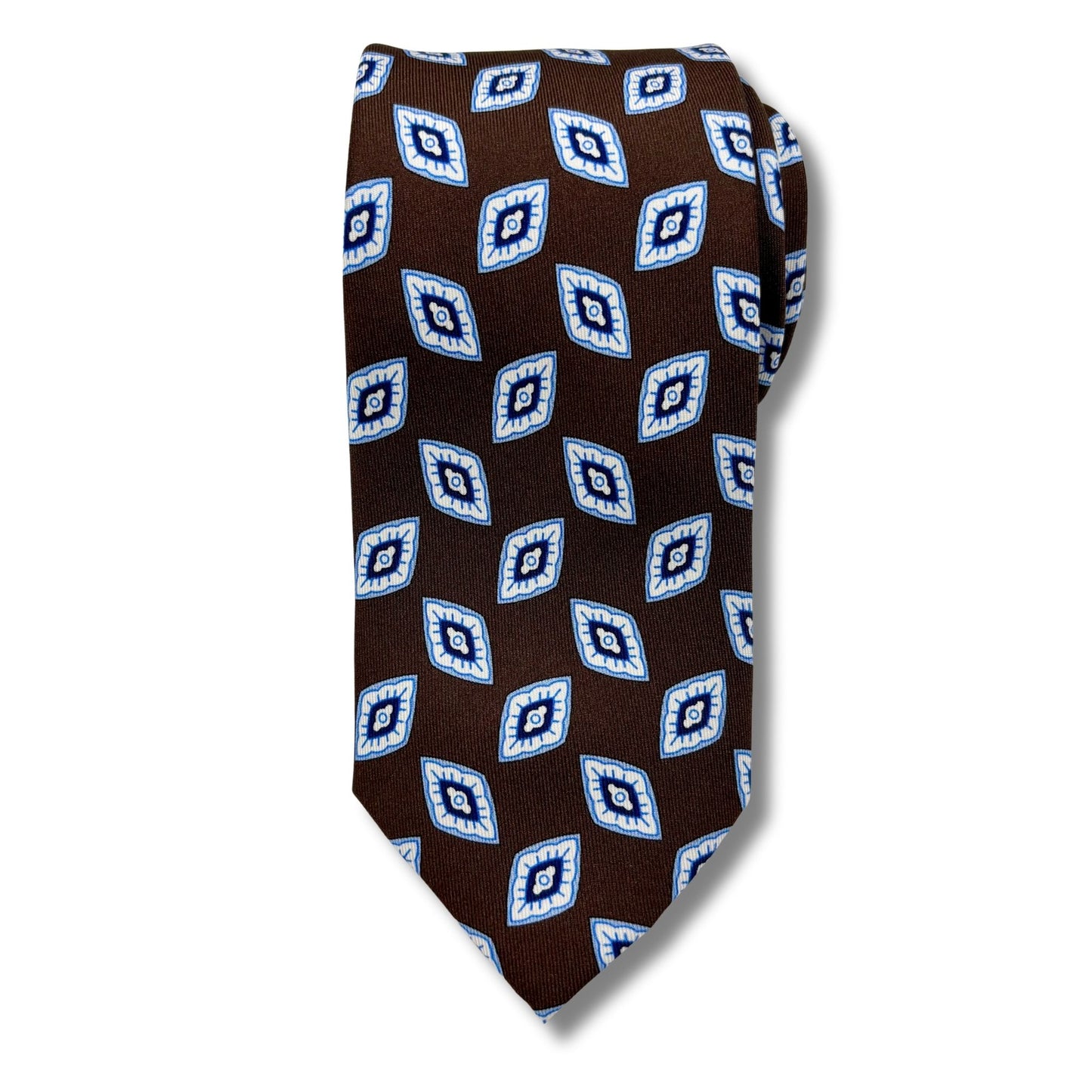 Silke Slips, Mocca/hvid Mønstret