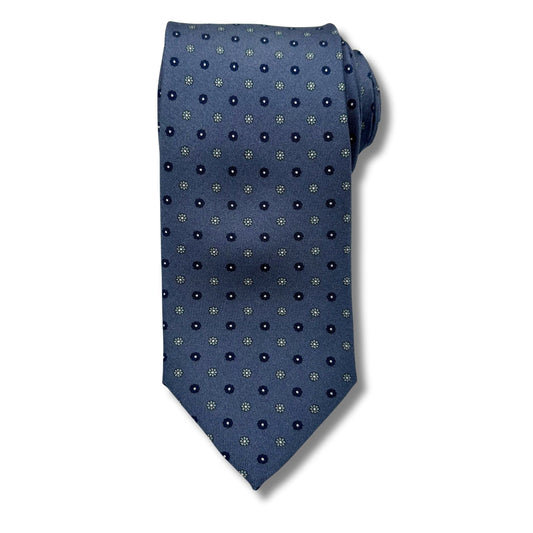 Silke Slips, Grå/Navy Mønstret