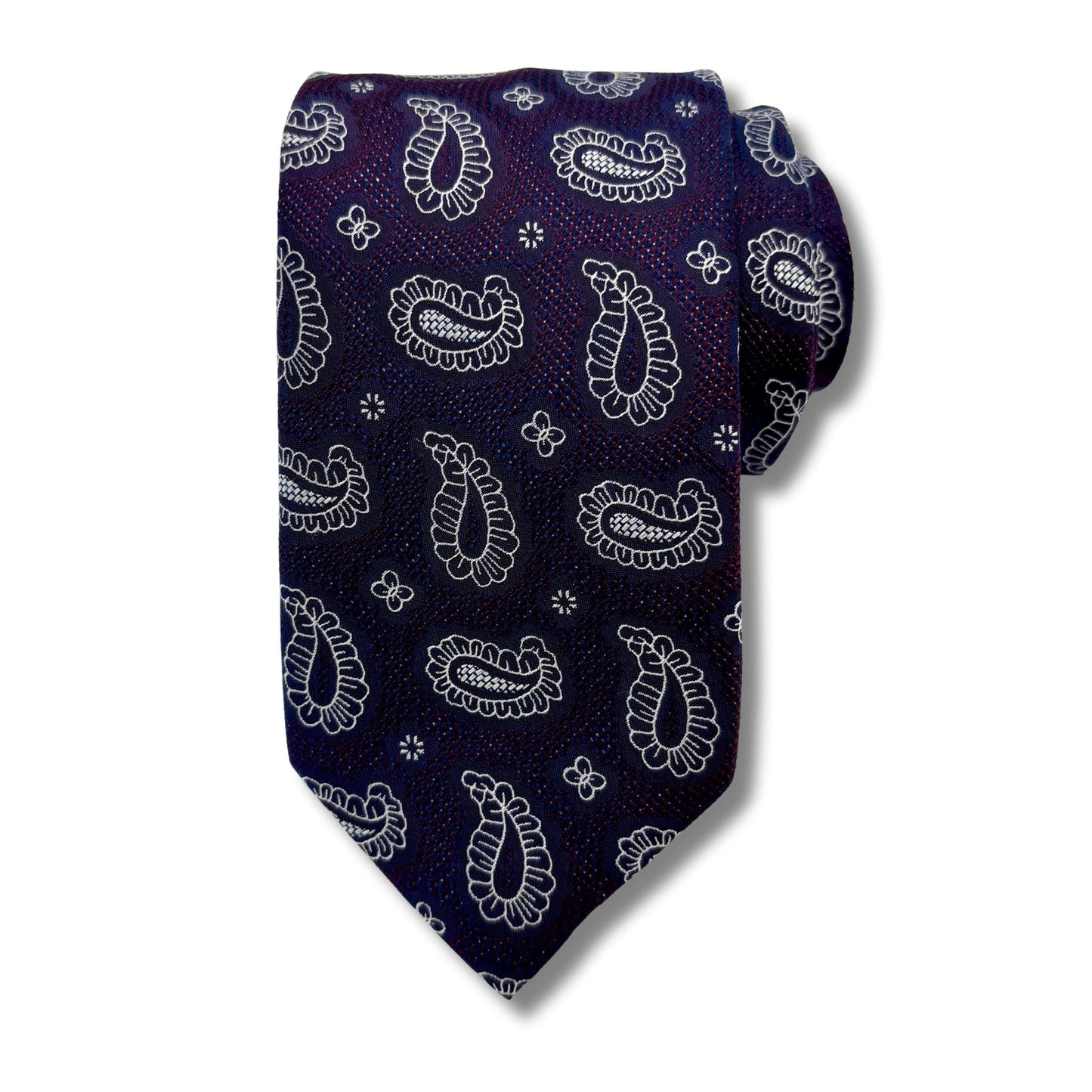 Silke Slips, Lilla/Blomme mønstret