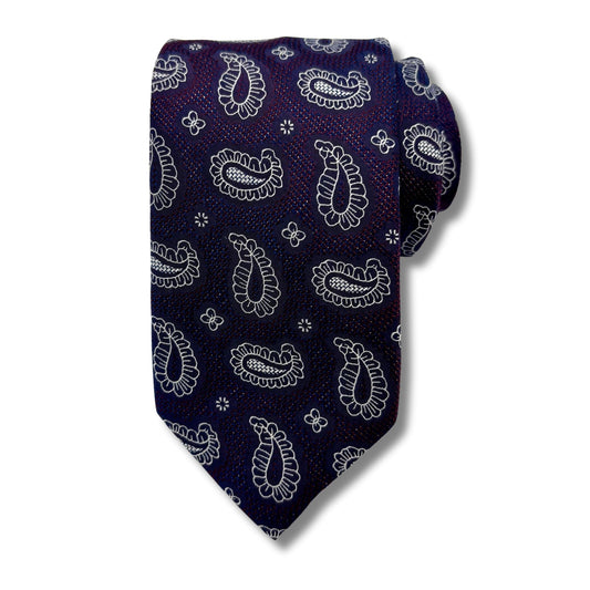 Silke Slips, Lilla/Blomme mønstret