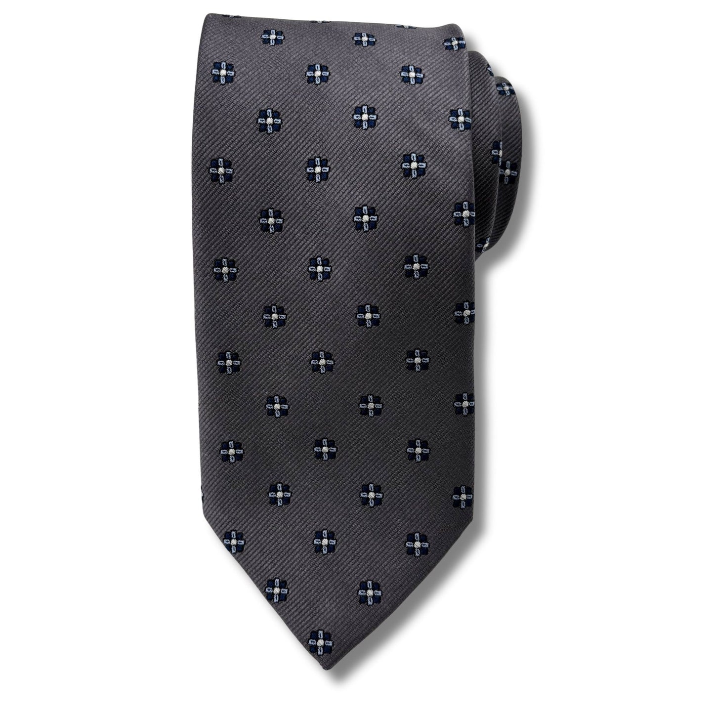 Silke Slips, Grå/Blå mønstret