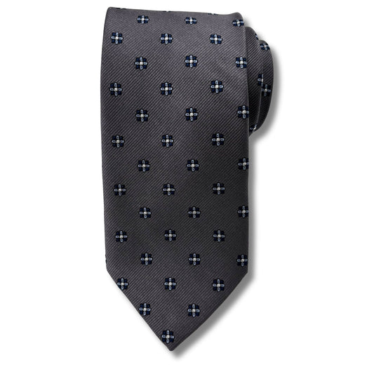 Silke Slips, Grå/Blå mønstret