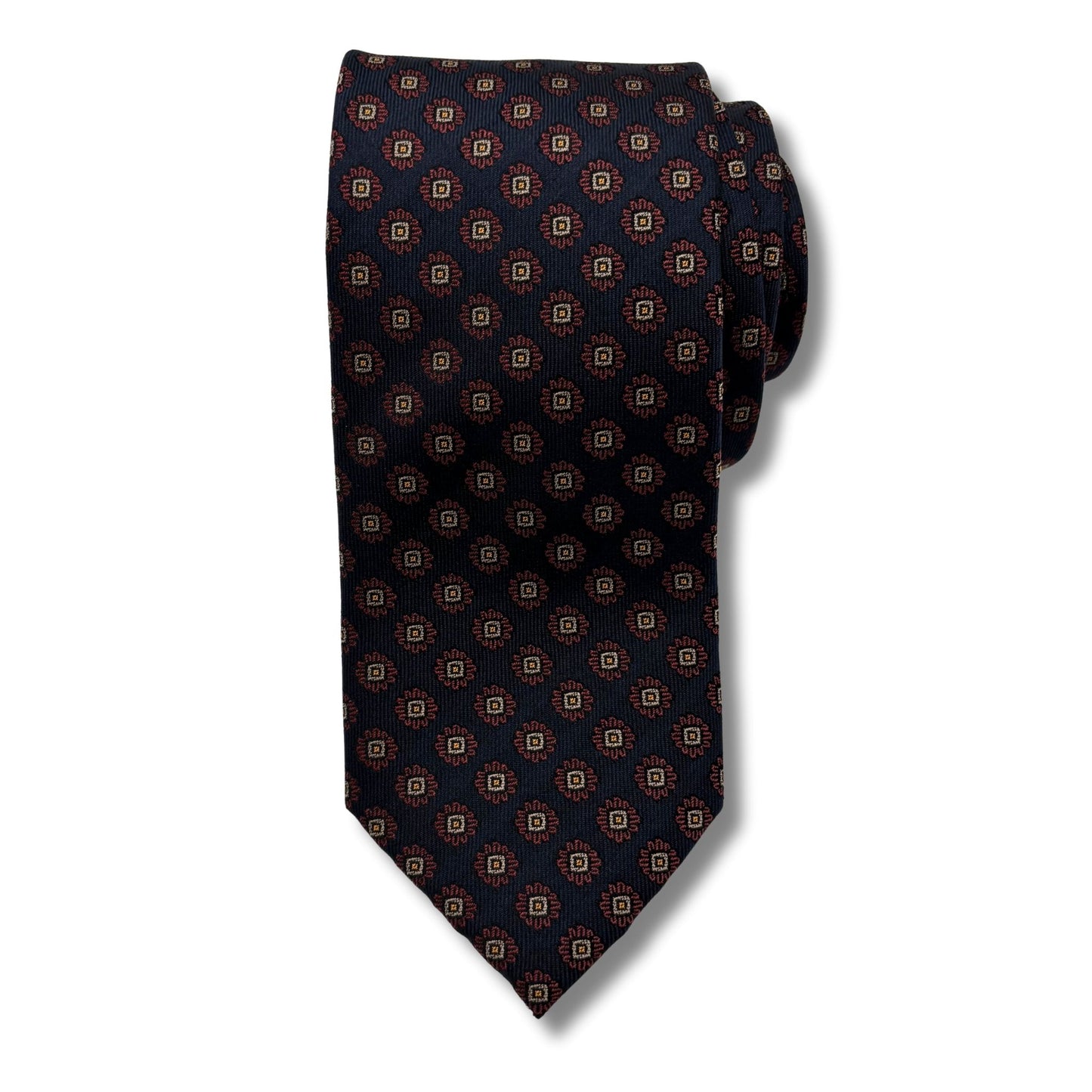 Silke Slips, Navy/vin mønstret