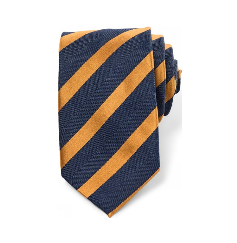 Slips, orange og blå stribe