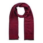 Silketørklæde, rød & blå