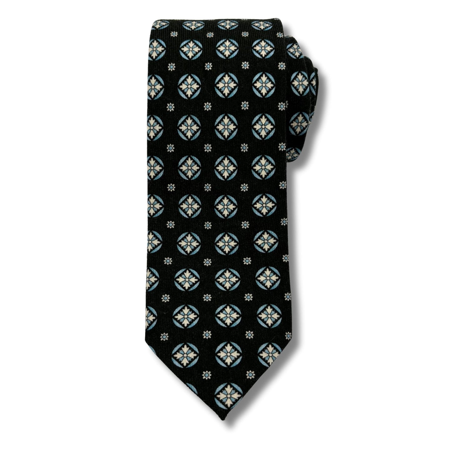 Uld Slips, Sort Mønstret