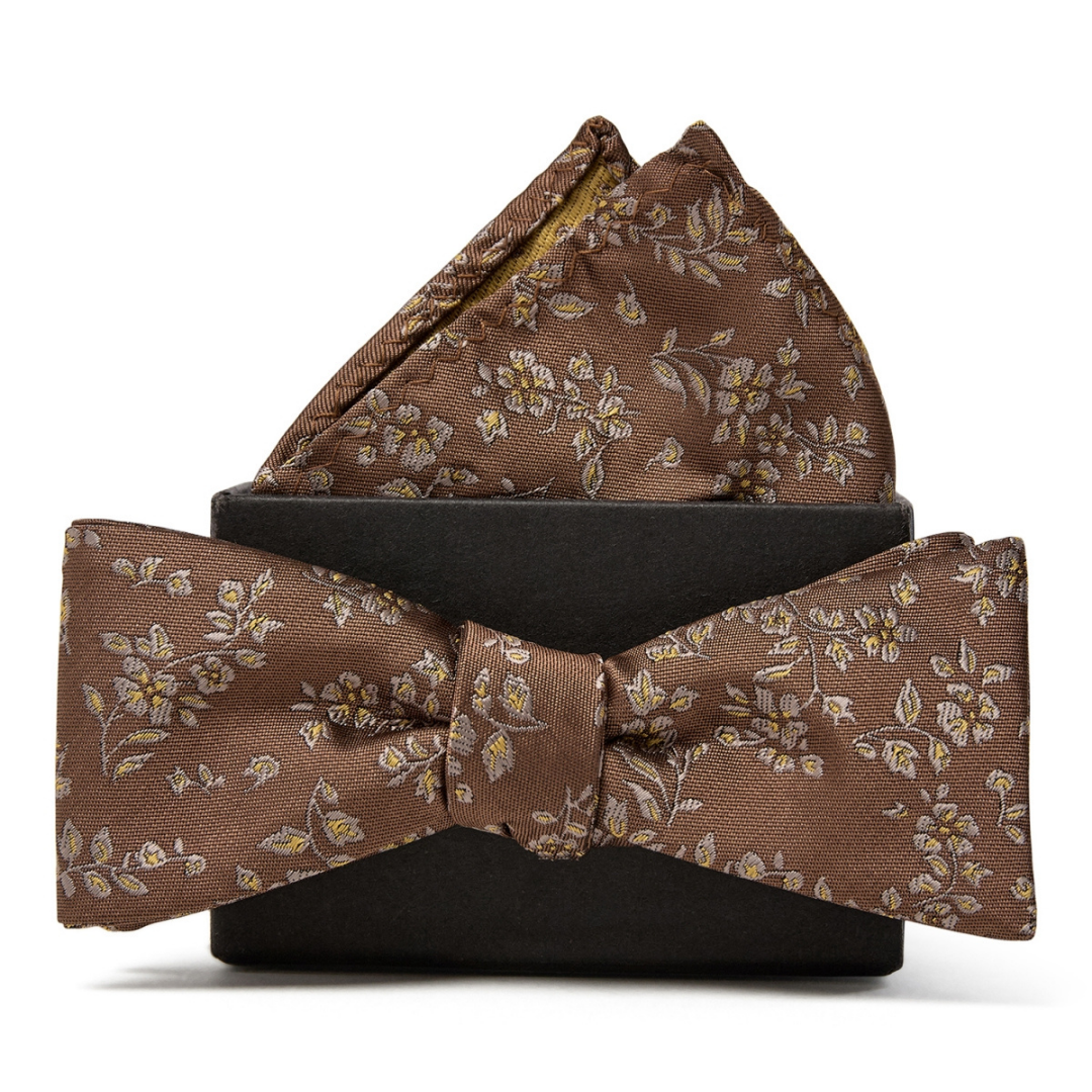 Butterfly, Brun med blomster